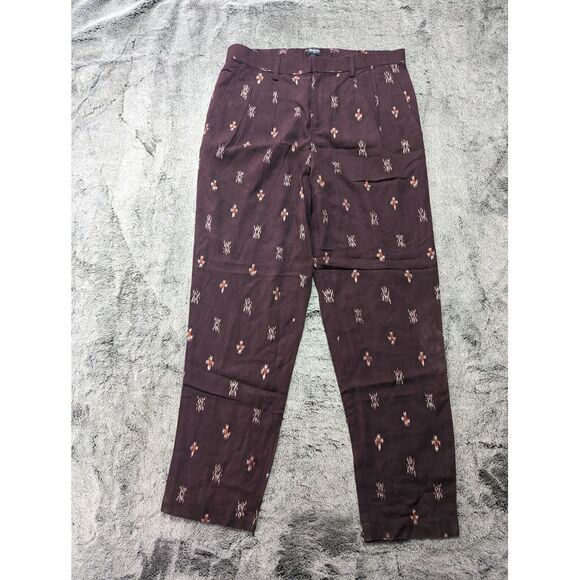 Madewell Pants - Madewell 1937 Pleated Tapered Leg Pants Women's Size 4 Purple